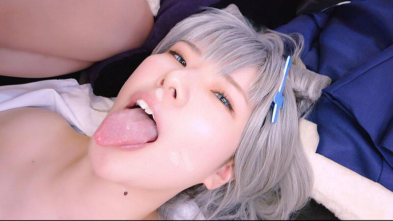 コスプレ姿の小野寺かすみちゃん。かわいい顔に射精。