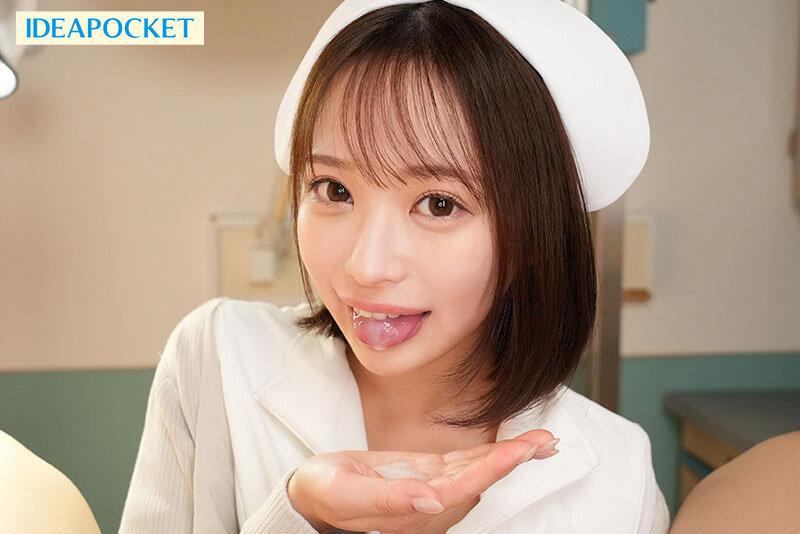 ナース服姿の堀北桃愛ちゃん。口の中に射精。