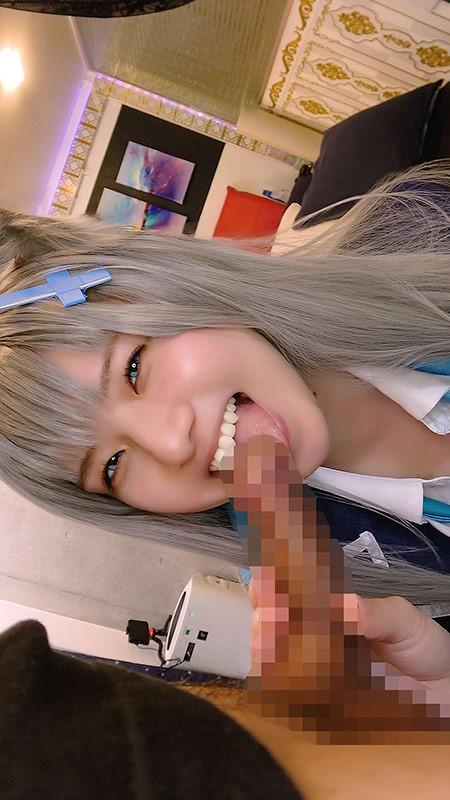フェラしてくれる、コスプレ姿の小野寺かすみちゃん。