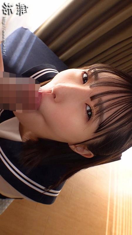 フェラしてくれる、女子高生姿の青葉はるちゃん。
